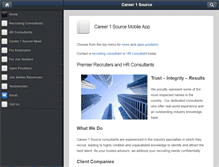Tablet Screenshot of career1source.com